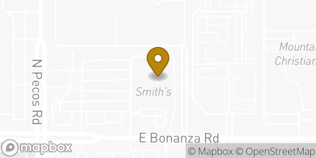 Map showing the location of ATM Smiths in Las Vegas, NV 89110