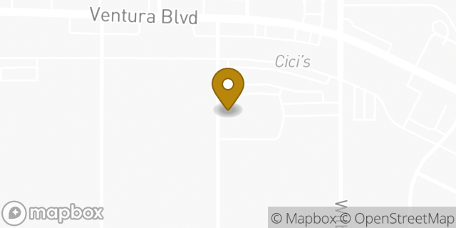 Map showing the location of The Church of Jesus Christ of Latter-day Saints in Tarzana, CA 91356