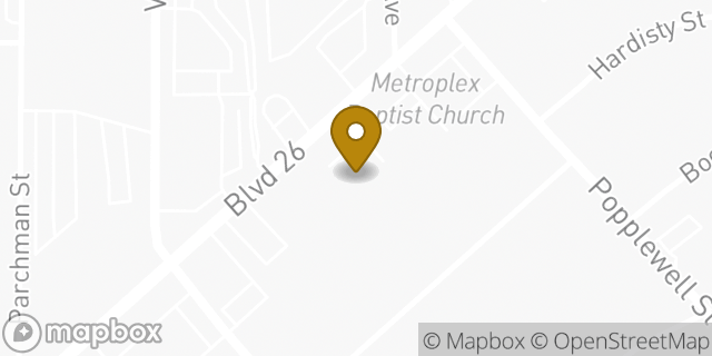 Map showing the location of AutoZone in Richland Hills, TX 76180