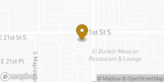 Map showing the location of McDonald's in Tulsa, OK 74129