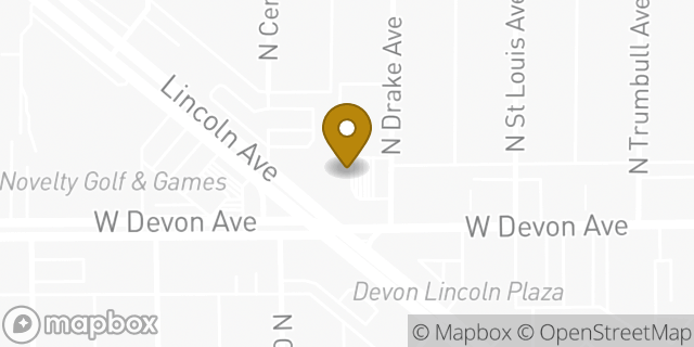 Map showing the location of Fifth Third Preferred in Lincolnwood, IL 60712