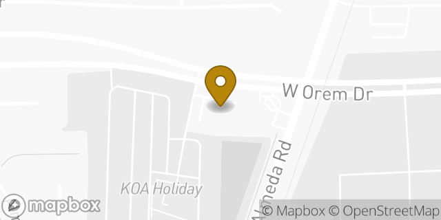 Map showing the location of Amazon Locker - Roca in Houston, TX 77045