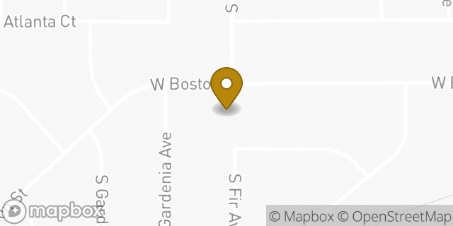 Map showing the location of Starbucks in Broken Arrow, OK