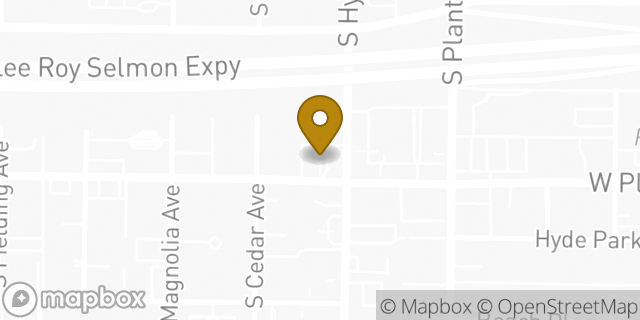 Map showing the location of Bank Of America in Tampa, FL 33606