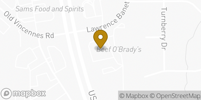 Map showing the location of ATM Walgreens in Floyds Knobs, IN 47119