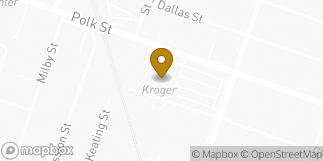Map showing the location of ATM Kroger in Houston, TX 77023