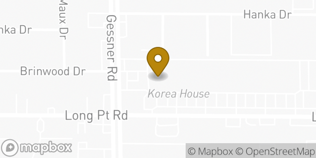 Map showing the location of Subway in Houston, TX 77055
