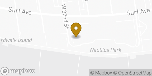 Map showing the location of Amazon Locker - Gusta in Brooklyn, NY 11224