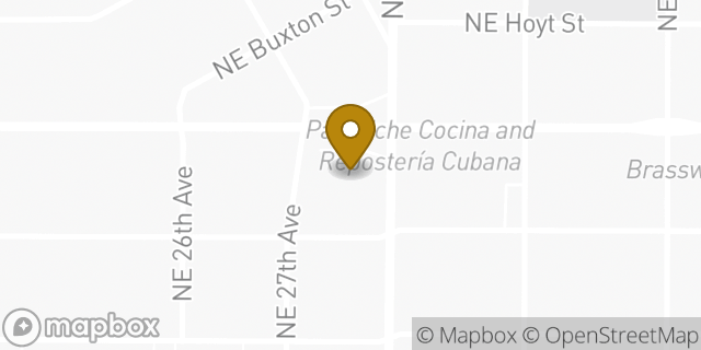 Map showing the location of Amazon Locker - Addison in Portland, OR 97232