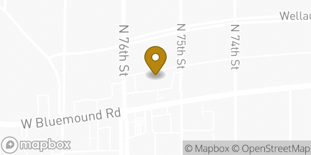 Map showing the location of ATM CVS in Wauwatosa, WI