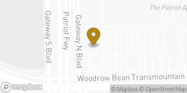 Map showing the location of Starbucks in El Paso, TX 79924
