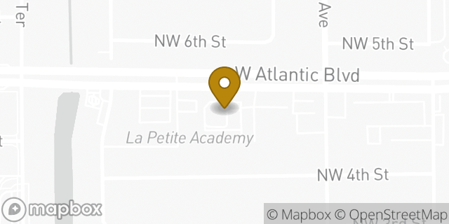 Map showing the location of Starbucks in Margate, FL 33063
