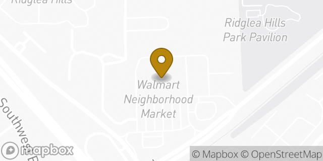 Map showing the location of Walmart Neighborhood Market in Fort Worth, TX 76116