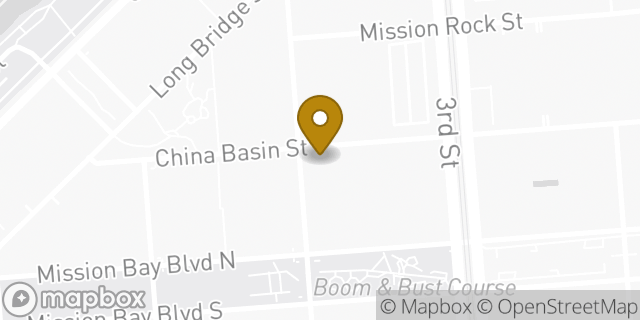 Map showing the location of Bank of America Financial Center & Walk-Up ATM | Mission Bay in San Francisco, CA 94158