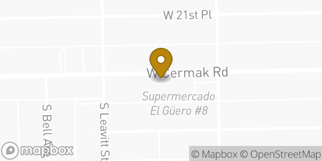 Map showing the location of American Legion Dorman-Dunn Post 547 in Chicago, IL 60608