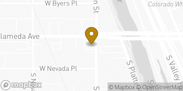 Map showing the location of ATM 7ELEVEN-FCTI in Denver, CO