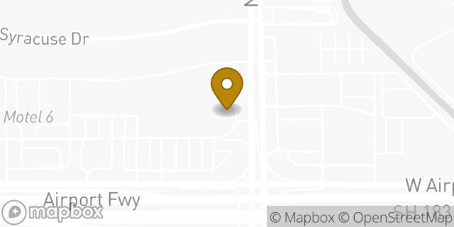 Map showing the location of Papa Johns Pizza in Irving, TX 75062