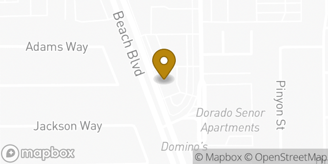 Map showing the location of 7-Eleven in Buena Park, CA 90620
