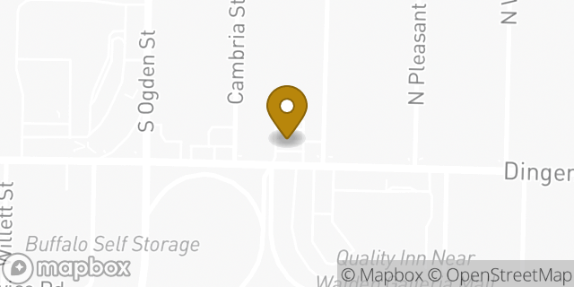 Map showing the location of ATM 7ELEVEN-FCTI in Buffalo, NY