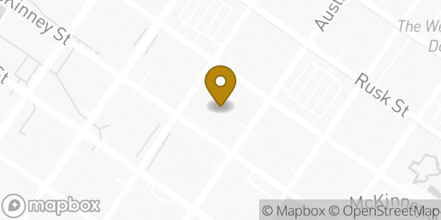 Map showing the location of Amazon Locker - Yowza in Houston, TX 77010