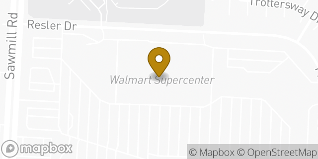 Map showing the location of Walmart Business Center in Columbus, OH 43220