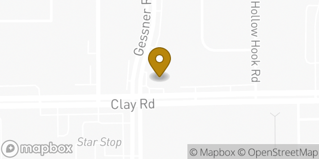 Map showing the location of Amazon Locker - Eliseo in Houston, TX 77041