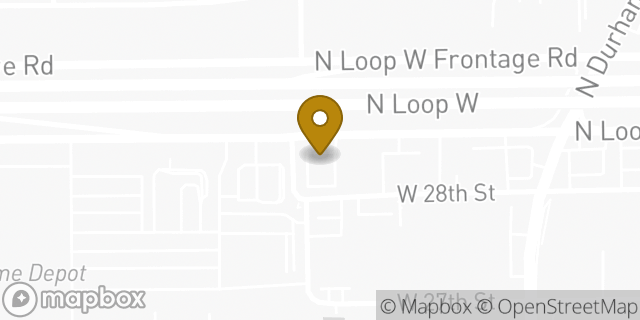 Map showing the location of Avis Car Rental in Houston, TX 77008