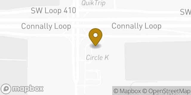 Map showing the location of Amazon Locker - Chante in San Antonio, TX 78224