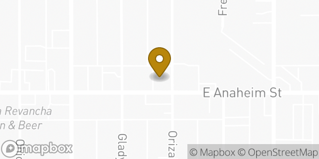 Map showing the location of AutoZone in Long Beach, CA 90804