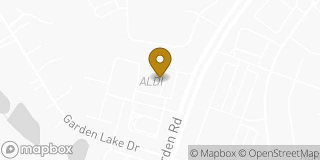 Map showing the location of Aldi in Greensboro, NC 27410