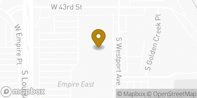 Map showing the location of Starbucks in Sioux Falls, SD 57106