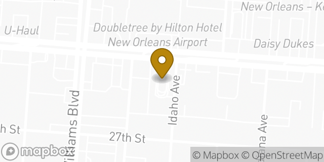 Map showing the location of McDonald's in Kenner, LA 70062