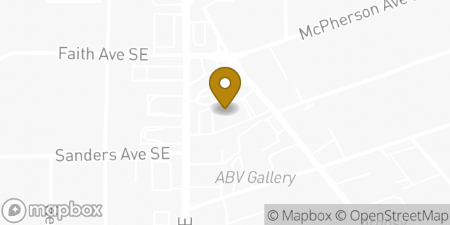 Map showing the location of Bank of America in Atlanta, GA 30316
