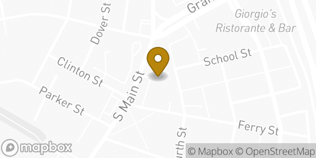 Map showing the location of Subway in Manchester, NH 03102