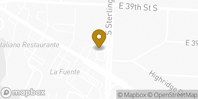 Map showing the location of Amazon Locker - Rbi in Independence, MO 64055