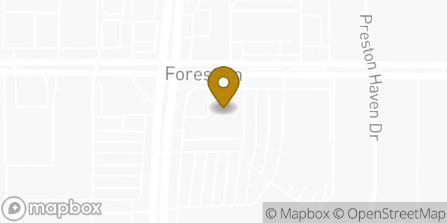 Map showing the location of The UPS Store in Dallas, TX 75230