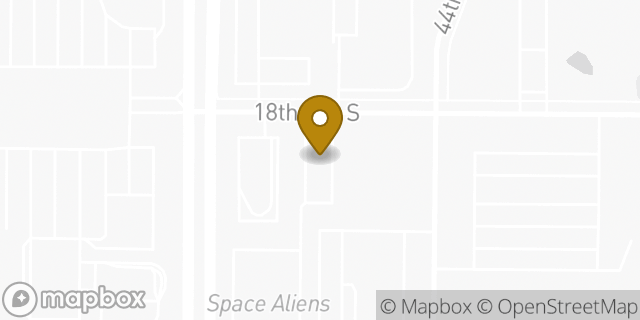 Map showing the location of Subway in Fargo, ND 58103
