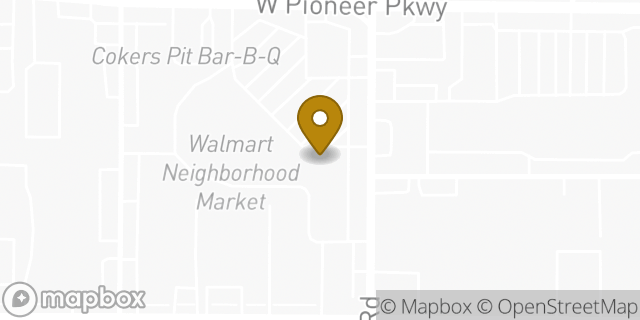 Map showing the location of Subway in Pantego, TX 76013
