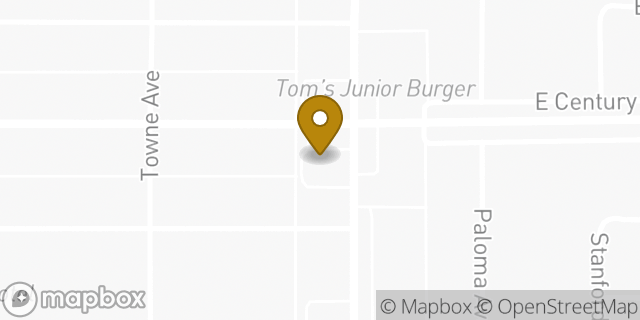 Map showing the location of McDonald's in Los Angeles, CA 90003