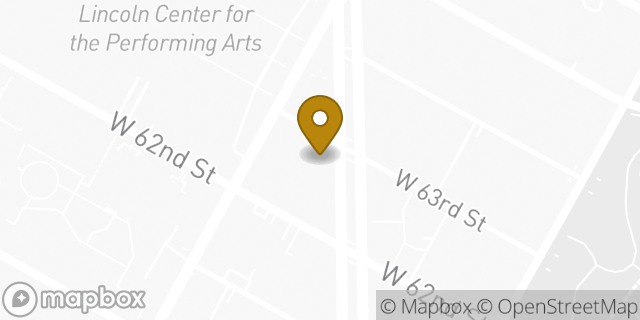 Map showing the location of Starbucks in New York, NY 10023