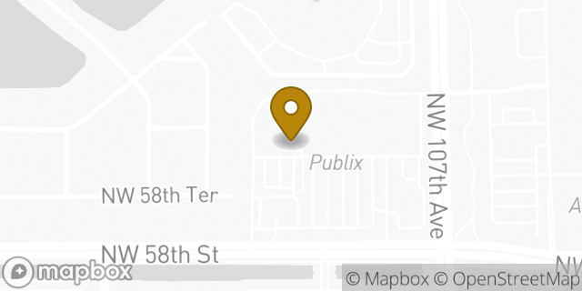 Map showing the location of The UPS Store in Doral, FL 33178