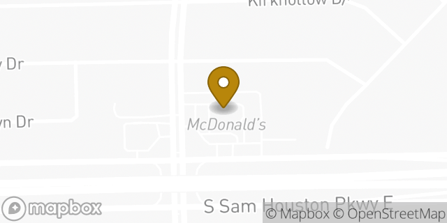 Map showing the location of McDonald's in Houston, TX 77089