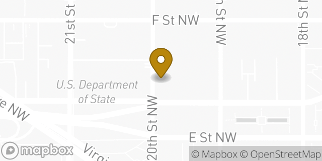 Map showing the location of Subway in Washington, DC 20052