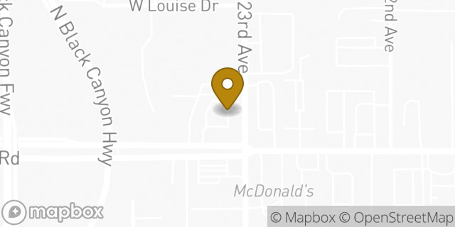 Map showing the location of Subway in Phoenix, AZ 85027