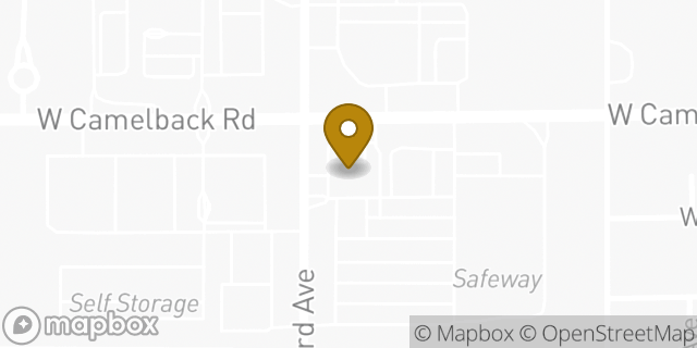 Map showing the location of Amazon Locker - Pinatubo in Phoenix, AZ 85033