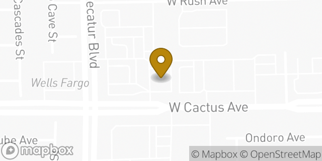 Map showing the location of Bank of America in Las Vegas, NV 89141