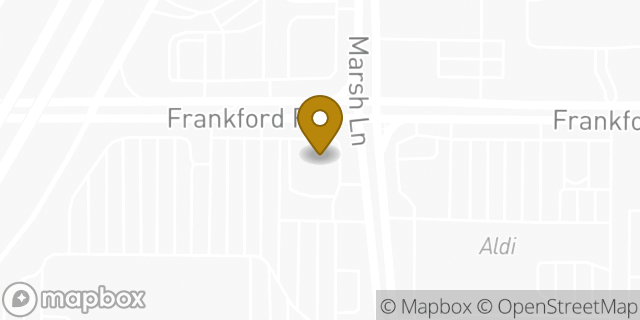 Map showing the location of McDonald's in Dallas, TX 75287