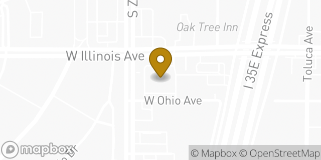 Map showing the location of Walgreens in Dallas, TX 75224
