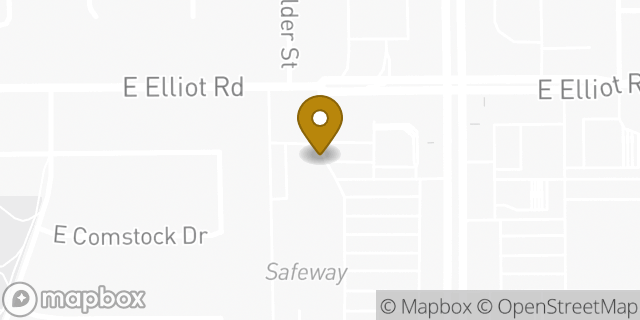 Map showing the location of Papa Johns Pizza in Gilbert, AZ 85296
