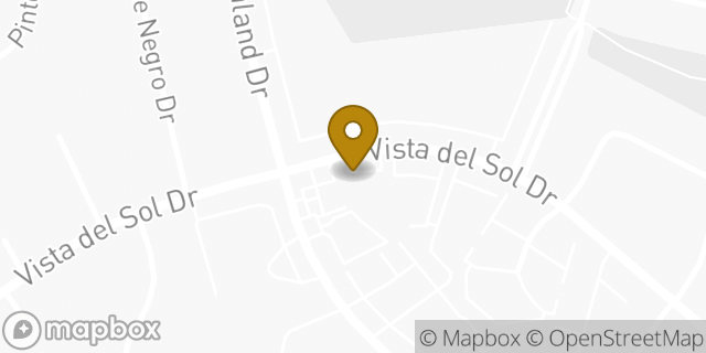 Map showing the location of Vista Del Sol KinderCare in El Paso, TX 79935